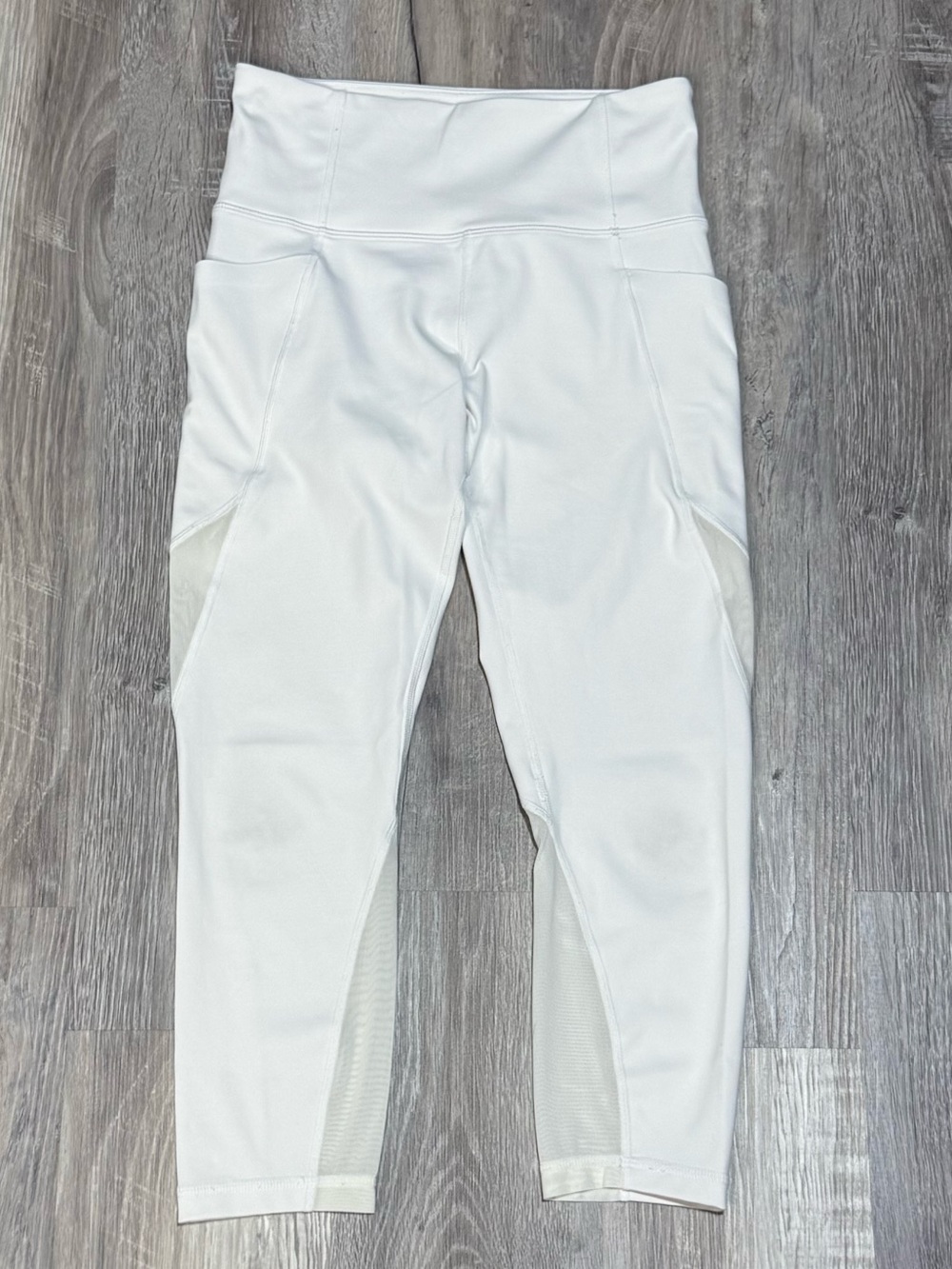 Athleta White Ankle Crop High-Rise Performance Leggings size XS
